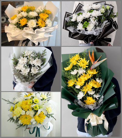 湖北黄冈市黄梅县濯港镇柳埂村白事花束代送